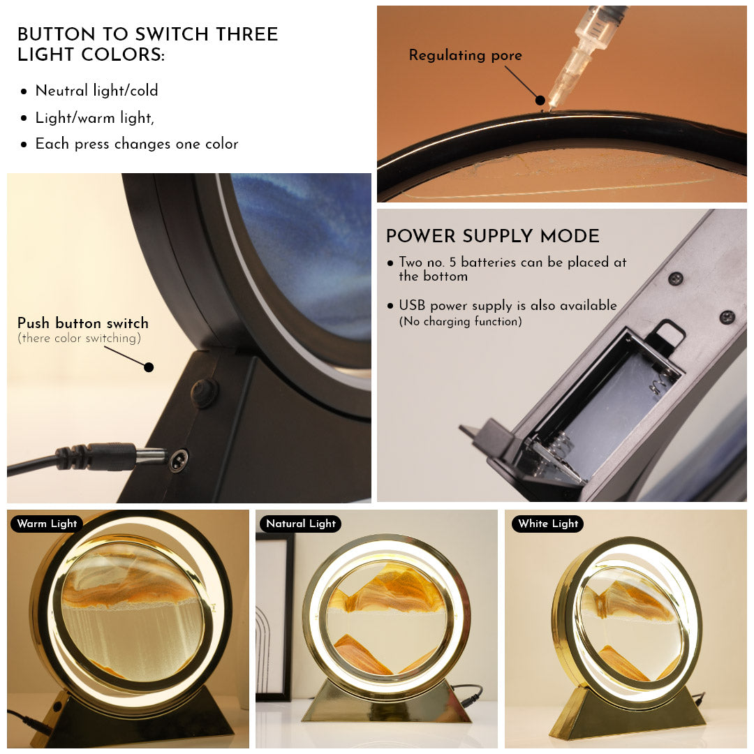 Bigsmall SandGlow Lamp