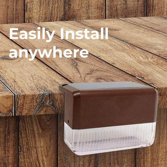 Solar Stair Lights : Auto Light Up In The Dark