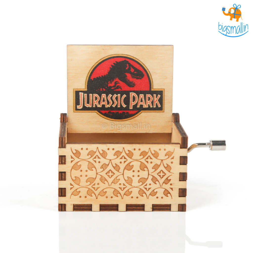 Jurassic Park Wooden Music Box