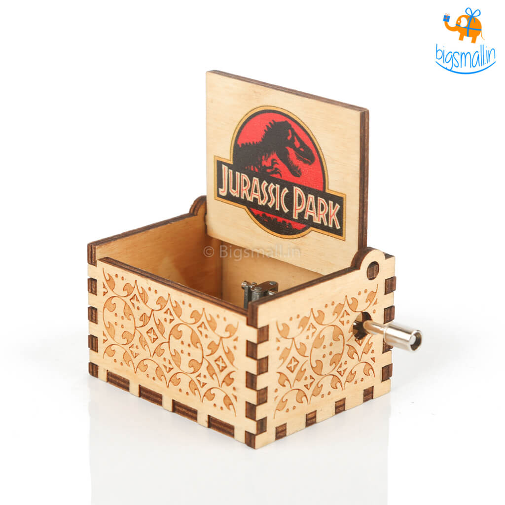Jurassic Park Wooden Music Box