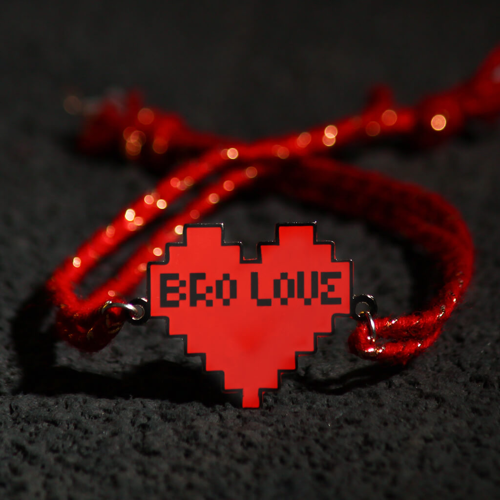 Bro Love Metallic Rakhi