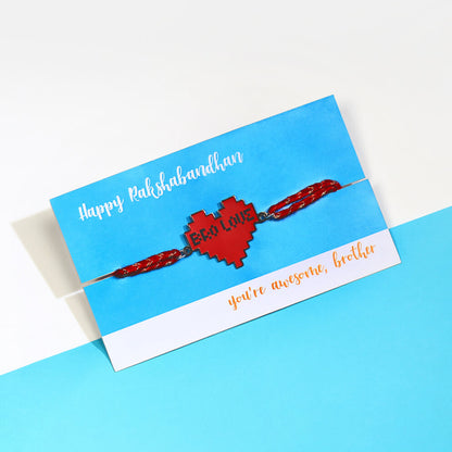 Bro Love Metallic Rakhi