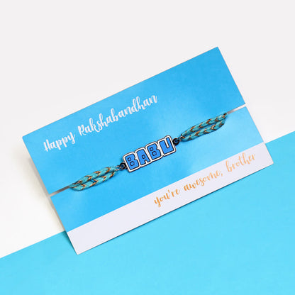 Babu Metallic Rakhi for Raksha Bandhan