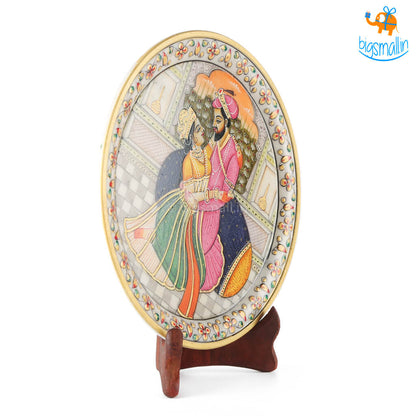 Hand painted Decorative Plate with Stand