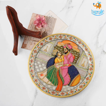 Hand painted Decorative Plate with Stand